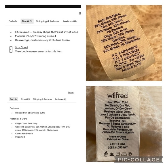 WILFRED Aritzia GRETCHEN Sweater - Picture 6 of 8